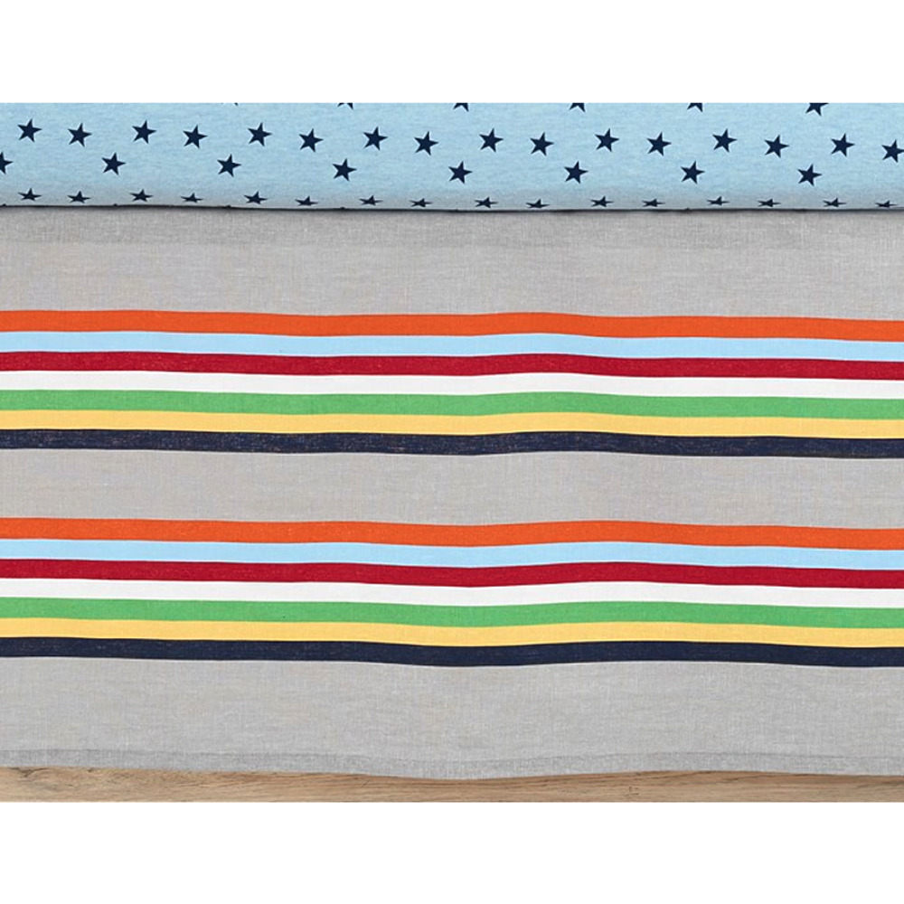 Pottery Barn‎ Baby Camden Rainbow Stripes CRIB Skirt Dust Ruffle